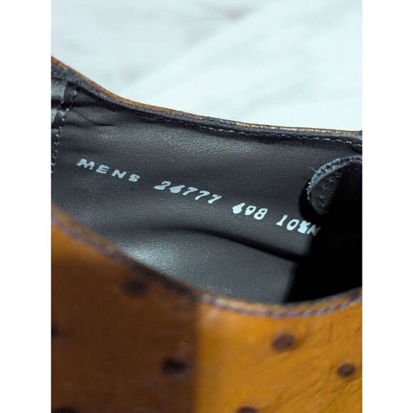 Stacy Adams Navy and Cognac Leather Derbys main image 6